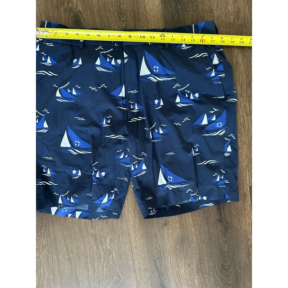 Polo Ralph Lauren RRL Swim Golf Stretch Shorts Navy MEN Size 36 Sailboats Preppy - Picture 6 of 11